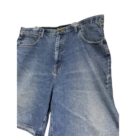 Joe Marlin Men's Regular Fit Distressed Denim Shorts Blue Size 42 Dad Shorts - Picture 5 of 8